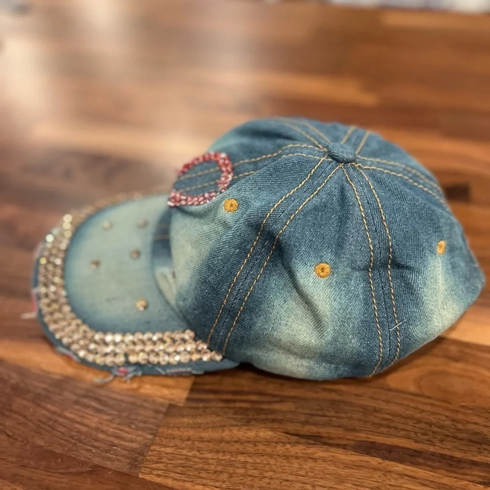 Vintage cancer ribbon hat